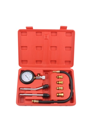 Yaleker Araç Motoru Kompresyon Test Cihazı - 300 Psı Basınç Ölçer İle Tamir Kiti