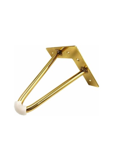 Mufunye Firkete Masa Ayakları, 4 İnç Dıy Metal Masa Ayakları, Altın