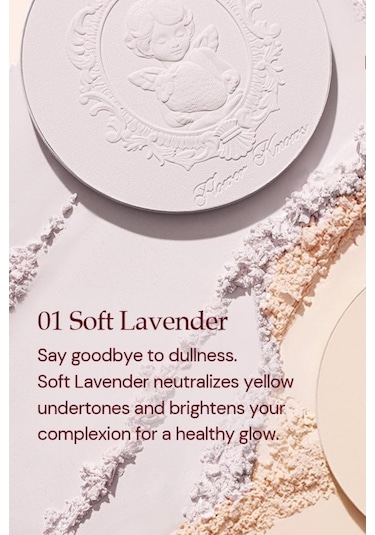 Flower Knows Strawberry Cupid Pore-blur Powder Pudra 01 Soft Lavender