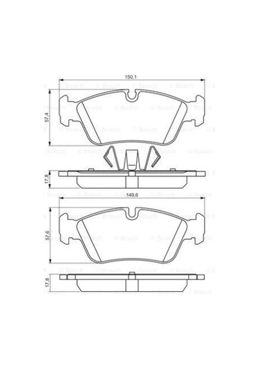 Mini Cooper R56 1.6 2006-2010 Bosch Ön Balata