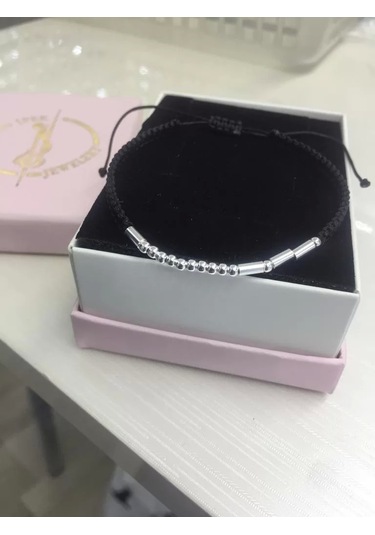 İpek Silver 925 Ayar Gümüş Mors Alfabesi Bileklik