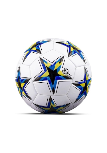 Uefa Şampiyonlar Ligi Futbol Topu 4 Astarlı No:5 480 Gr + Pompa Hediyeli X500 Çok Renkli