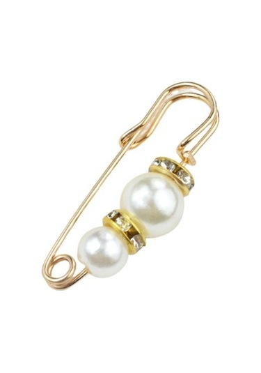 1 Güvenlik Broş İnce İşçilik Maruz Kalmayı Önler Çekici Sahte İnci Kadın Güvenliği Çok Renkli