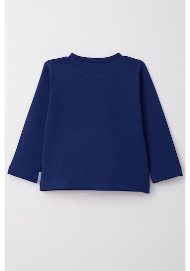 Breeze Erkek Çocuk Uzun Kollu Tişört Basic 1-4 Yaş, Saks Mavisi Saks