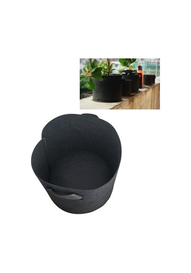 Rogfer 5 Galon Dikim Çanta Kaldırılmış Dokuma Yapılmayan Havalandırma Kumaş Pot Konteyneri Saplı