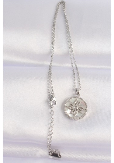 Ezoconcept 316l Çelik Zincir Gümüş Renk Oval Tasarımlı Güneş Kolye Çok Renkli