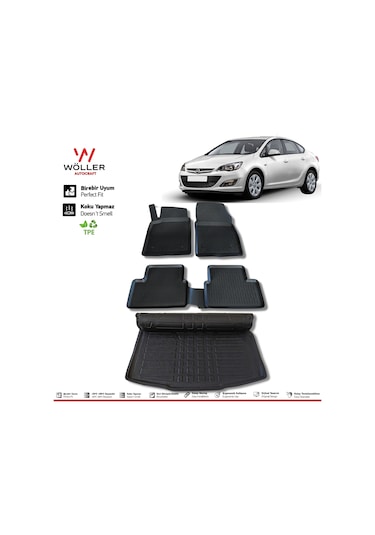 Opel Astra J Sedan Paspas Bagaj Havuzu 2010 2020 Arası 3D Wöller