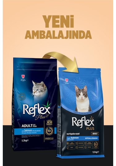 Reflex Plus Hipoalerjenik Somonlu Yetişkin Kedi Maması 1,5 Kg