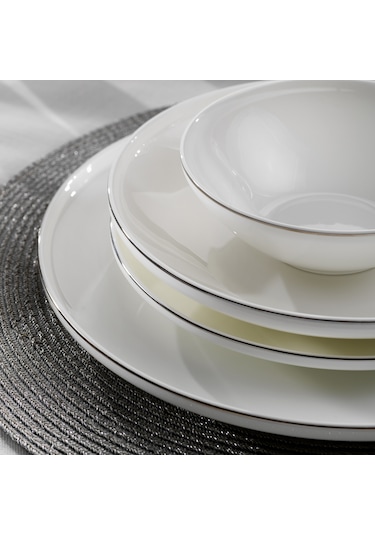 Schafer Chance Platin Yemek Takımı 56 Parça-platin Beyaz - Platin