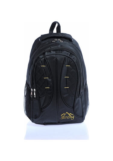Unisex Çok Gözlü Ortopedik Sırt Destekli Okul Çantası , Günlük Sırt Çantası, Seyahat Çantası 104 Siyah
