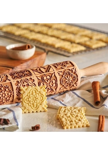 Novahub Moda Rulo Pimi Oklava Çevre Dostu Hafif 43x5cm El Yapımı Dekorasyon