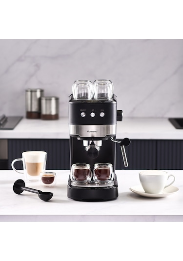 Homend Coffeebreak 5011H 1100 W 1.2L Süt Köpürtücülü 15 Bar Basınçlı Espresso Makinesi