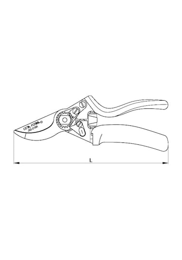 Ceta Form J22-215r Bağ Makası döner Saplı