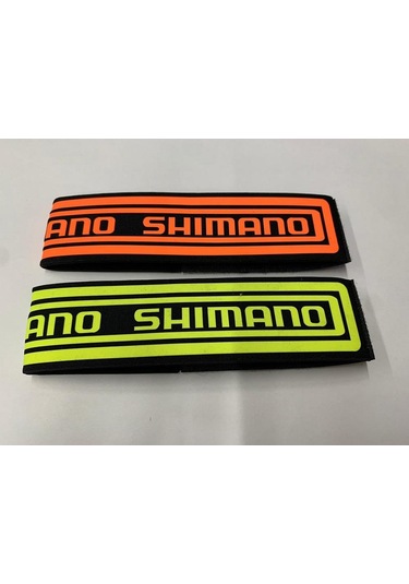 Shimano Reflektörlü Bisiklet Paça Bandı Tutuncu - Fosforlu Sarı Siyah