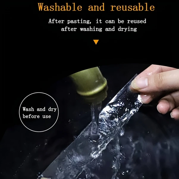 Dashanshop 1 Adet Çift Taraflı Nano Bant Ekstra Güçlü Yıkanabilir Beton Duvar Yapıştırıcı 1.1x0.78 İnç