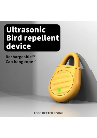 Lumaworld Ses Dalgası Teknolojili Evcil Hayvan Zararlı Kovucu - Usb Şarj Edilebilir Sarı