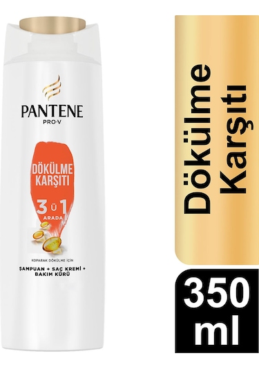 Pantene Dökülme Karşıtı 3'ü 1 Arada Şampuan 350 ML