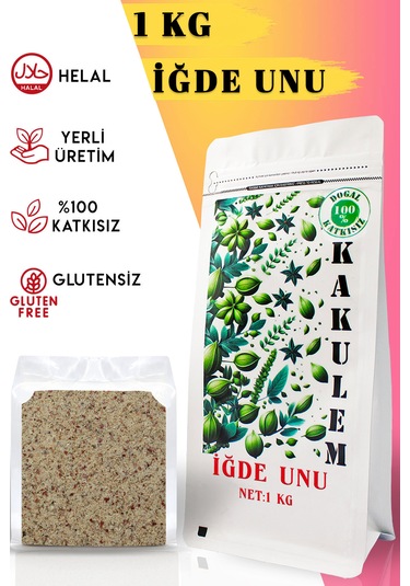 Kakulem Glutensiz Sertifikalı İğde Ve Çekirdeği Unu Tozu 1 Kg