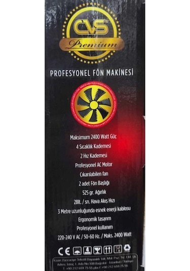Cvs Premium Fön Makinesi 2400w Dn7111