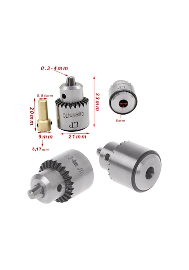 Motor için Mini Anahtarlı Metal Mandren Set Proje Ödev Araştırma