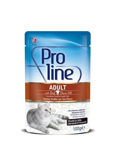 Proline Dana Etli Pouch Yetişkin Kedi Yaş Maması 100 G