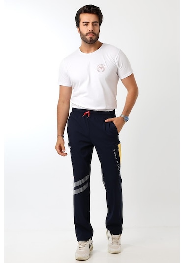 112 Unisex Likralı Yazlık Pantolon - Lacivert-7394-lacivert