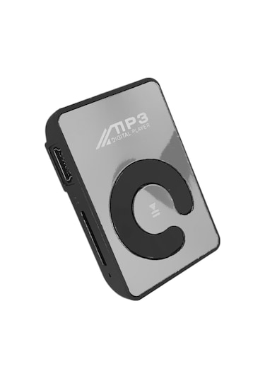 Geeksen Spor İçin Taşınabilir Siyah Mp3 Çalar - Mini Boyutlu, Kanca Özelliği, 8gb Tf Kart Desteği