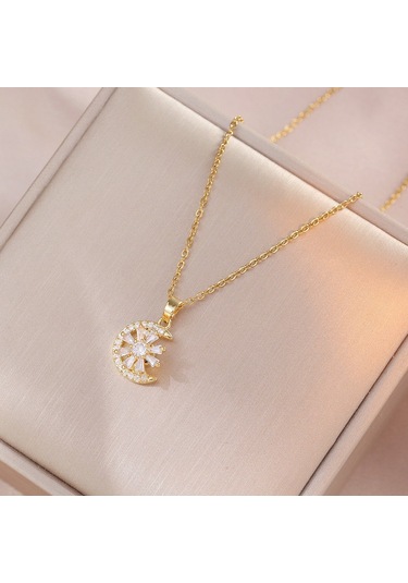 Bayan Kolye: Moda Estetiği Titanyum Çelik Kolye No.337 Çok REnkli