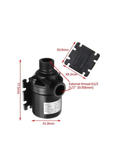 Aubyhe Dc12v 3-m Akıllı Ev Su Pompası - Yüksek Verimli Dürtme Dışı Motor, Düşük Gürültü, 750l/h Debi