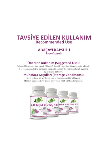 Gökçek Şifa Adaçayı ( Sage Capsule) 60 Kapsül