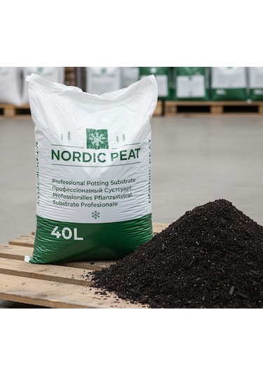 İthal Torf+organik Gübre+perlit Karışımı Nordic Peat 40 Litre İç&dıs Mekan Toprak 1