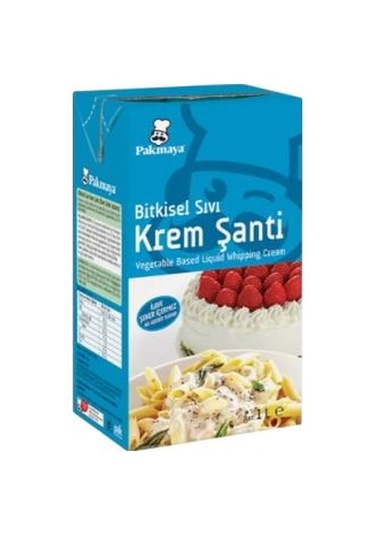Pakmaya Bitkisel Sıvı Krem Şanti Şekersiz 1 L