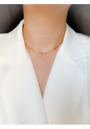 Çelik Kolye Tekli Dorika Kolye