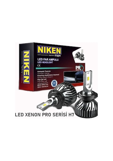 Niken H7 Led Xenon Pro Seri 4000 Lümen 6000K Beyaz Kısa Kasa 127117215067