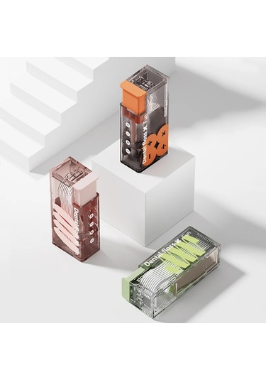 Diş İpi Dağıtıcı İçeren 10 Adet İpi Diş İpi Saklama Kutusu Otomatik Pop-up Green 10pcs Floss