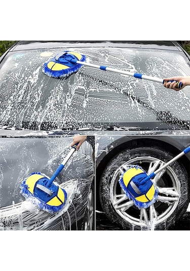 Ally Mikrofiber Dönebilen Püsküllü Araba Yıkama-temizleme Fırças