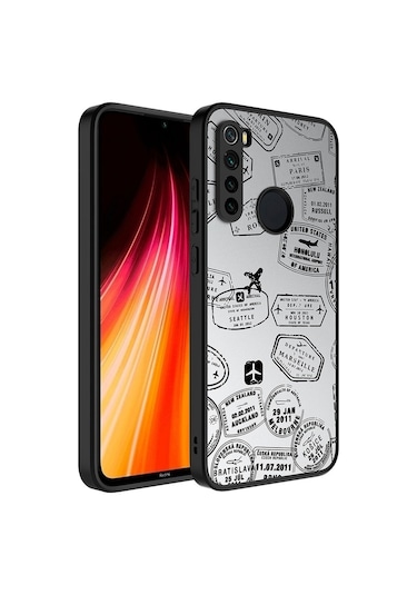 Xiaomi Redmi Note 8 Kılıf Aynalı Desenli Kamera Korumalı Parlak Zore Mirror Kılıf