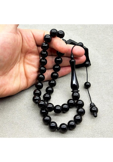 12 X 12 Mm Kumpaslı Misket Kesim Erzurum Oltu Taşı Tesbih