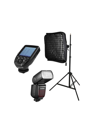 Godox Tt685ıı-c Canon Flaş Full Set - X Pro + 60x60 Softbox