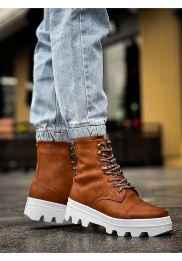 Knack Yüksek Taban Ayakkabı B-023 Taba Taba