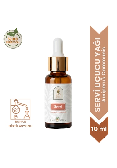 %100 Saf Servi Uçucu Yağı 10 Ml - Doğal Aromaterapi Ve Masaj Yağı Cypress Oil 10 ML