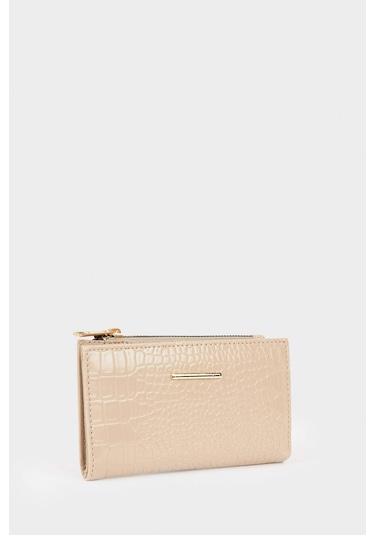 Defacto Kadın Suni Deri Cüzdan F6647axnsbg257 Bej