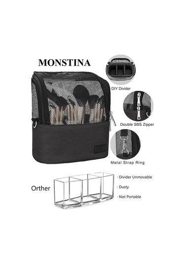 Moveevo Makyaj Fırçası Kutusu, Makyaj Bardağı Tutucu