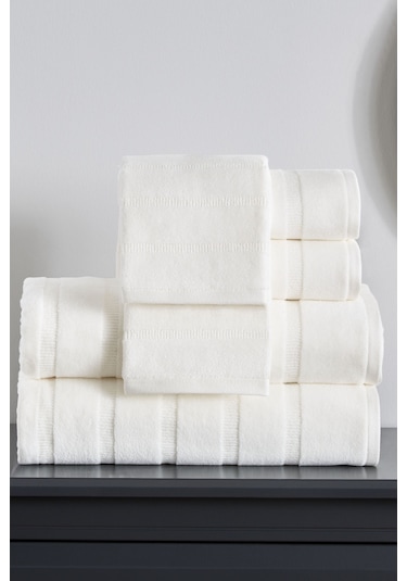 Sadem Organik Stripe Mutfak Ve Kurulama Havlusu 30x50 Cm Krem