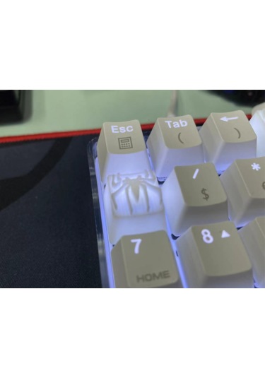 Spider-man Temalı Keycap 2'li Set Beyaz Mekanik Klavye Uyum