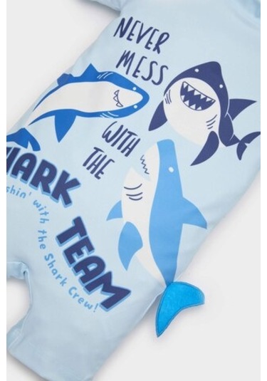 DeFacto Erkek Bebek Köpek Balığı Desenli Mayo E3356A525SMBE343 Mavi