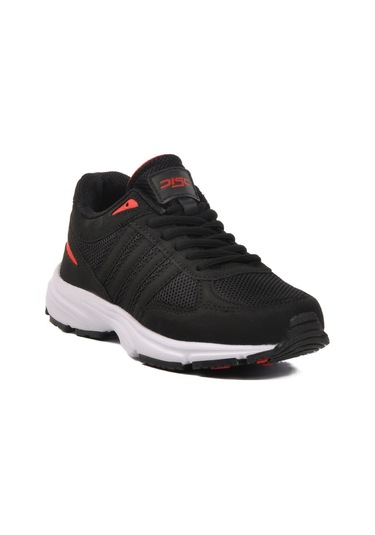 Siyah Beyaz Fileli Hafif Unisex Spor Ayakkabı Disc G Siyah-beyaz Beyaz