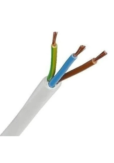 Ms 3x2,5 Ttr Cca Kablo 50 Metre Beyaz