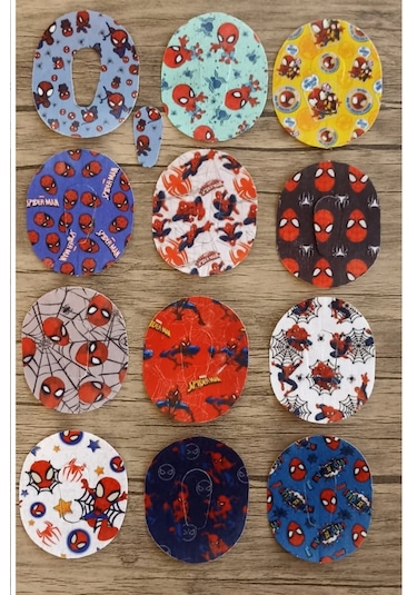 Dexcom G6 Sensör Koruyucu Bant 12'li Paket / Örümcek Adam