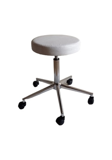 Tabure Lüks Kromaj Ayaklı